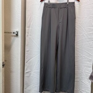 Halara Flex DayStretch High Waisted Pants SM Gray Wide Leg Career Comfy Soft